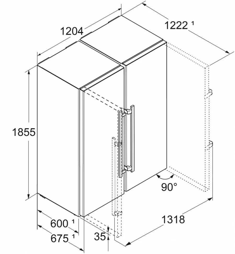 Купить Холодильник Side by Side Liebherr XRFsd 5255 Prime BioFresh
