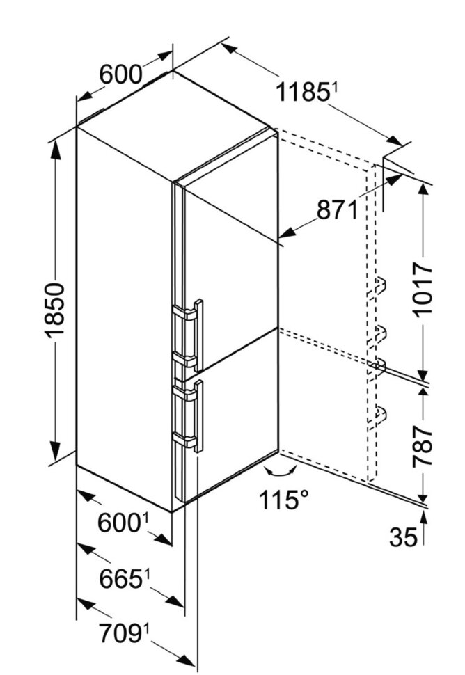 Kupit Dvuhkamernyj Holodilnik Liebherr Cn 4335 Comfort Nofrost Cena V Moskve