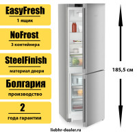 Двухкамерный холодильник Liebherr CNsfd 5203 Pure NoFrost