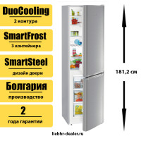 Двухкамерный холодильник Liebherr CUefe 3331